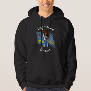 Frauen Afro Aruban Capricorn Queen Black Womens Zo Hoodie