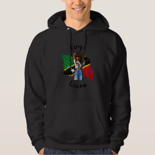 Frauen Afro St Kitts & Nevis Virgo Queen African F Hoodie