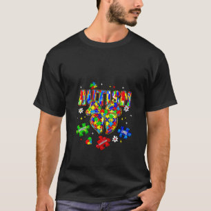 Frauen akzeptieren Liebe Autismus Awareness Coq T-Shirt