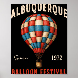 Frauen Albuquerque Balloon Festival New Mexico Fie Poster