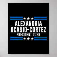Frauen Alexandria Ocasio Cortez für Präsident 2028