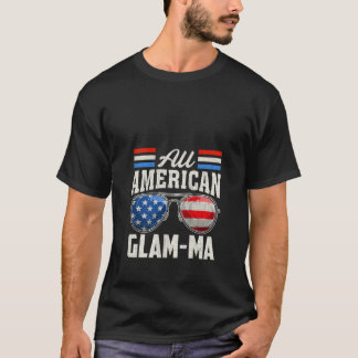 Frauen alle American Glam ma 4. Juli Familienmatte T-Shirt