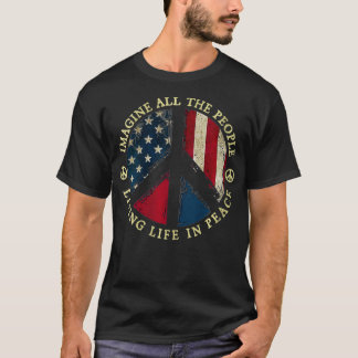 Frauen alle, die sich ein Leben in Frieden vorstel T-Shirt