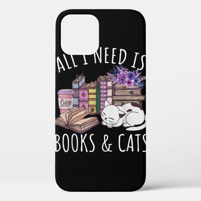 Frauen Alles, was ich brauche, sind Bücher und Kat Case-Mate iPhone Hülle (Rückseite)