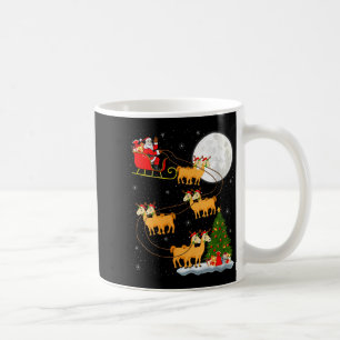 Frauen Alpak Lama Weihnachtsmann Schlitten Fliegen Kaffeetasse