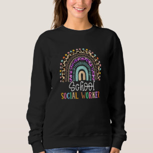 Frauen als Sozialarbeiter-Lehrerin - Regenbogen Sweatshirt