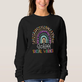 Frauen als Sozialarbeiter-Lehrerin - Regenbogen Sweatshirt