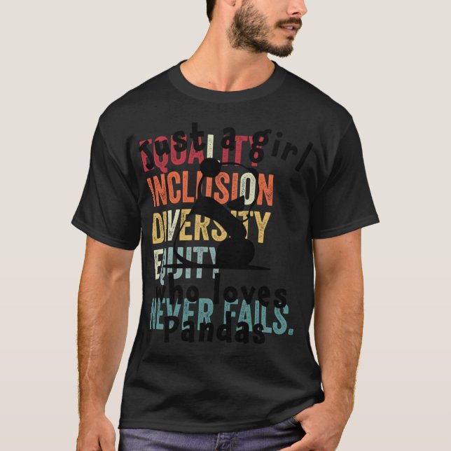 Frauen am Niedlichsten Panda je nur ein Mädchen Pa T-Shirt (Vorderseite)