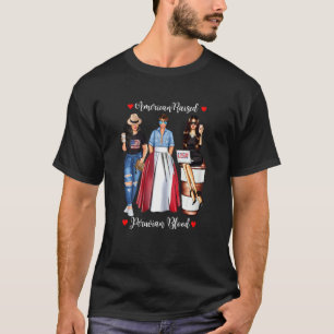 Frauen Amerikanisch Gezüchtet Peruanisches Blut US T-Shirt