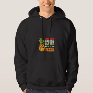 Frauen Ananas gehört auf Pizza Hawaiian Unpopulär Hoodie