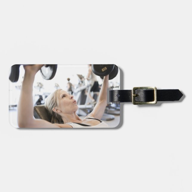 Frauen-anhebende Gewichte Gepäckanhänger (Vorderseite horizontal)