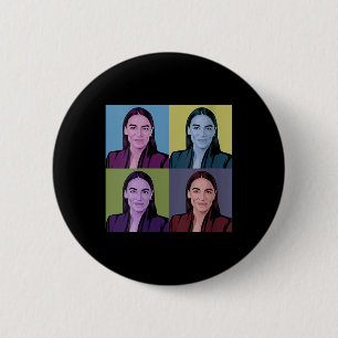 Frauen Aoc Alexandria Ocasio-cortez First Female P Button