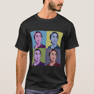Frauen Aoc Alexandria Ocasio-cortez First Female P T-Shirt
