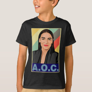 Frauen Aoc Alexandria Ocasio-cortez First Female P T-Shirt