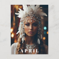 *~ Frauen AP53 Boho APRIL BIRTHDAY DIAMOND