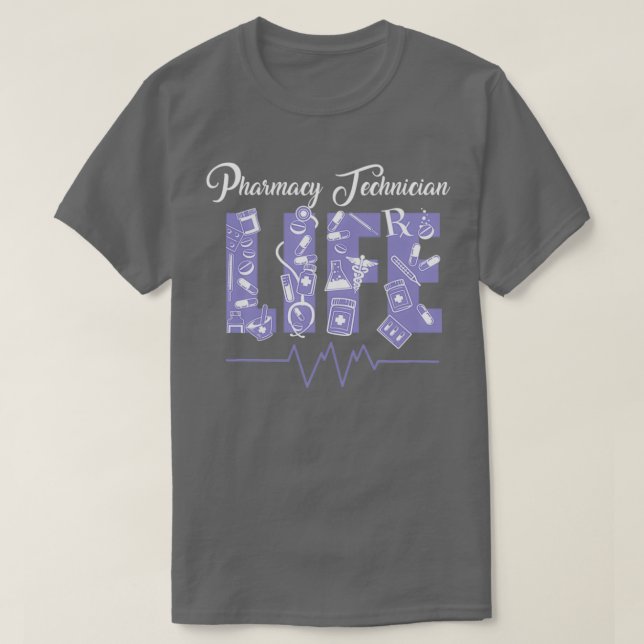 Frauen Apotheker geben Design Pharmacy Tech Medic T-Shirt (Design vorne)