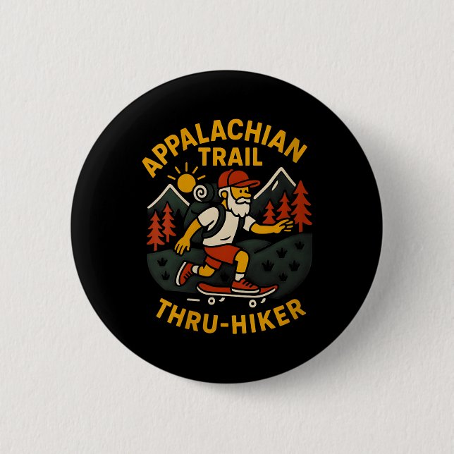Frauen Appalachian Trail Thru-Wanderer Männer Wand Button (Vorderseite)