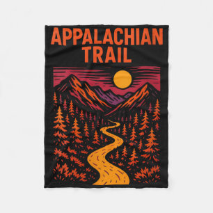 Frauen Appalachian Trail Wandern Abenteuer Retro M Fleecedecke