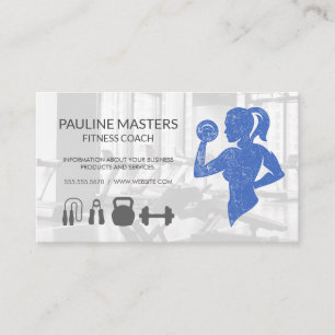 Frauen arbeiten Fitness Athlete Terminkarte