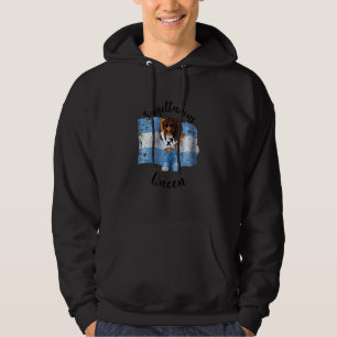 Frauen Argentinien Schütze Königin Afro Afrikanisc Hoodie