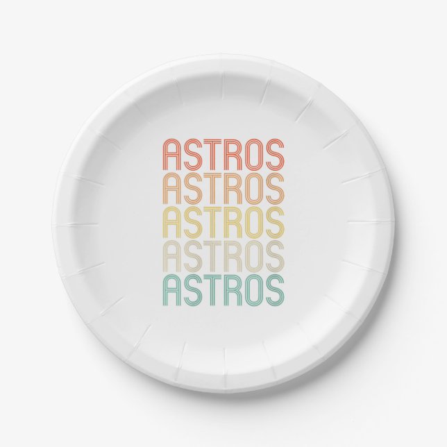 Frauen Astros Pappteller (Vorderseite)