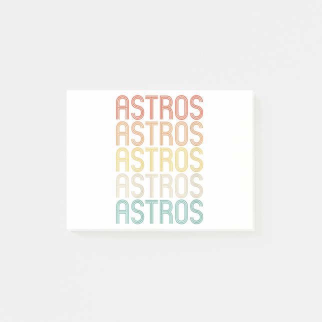 Frauen Astros Post-it Klebezettel (Vorderseite)