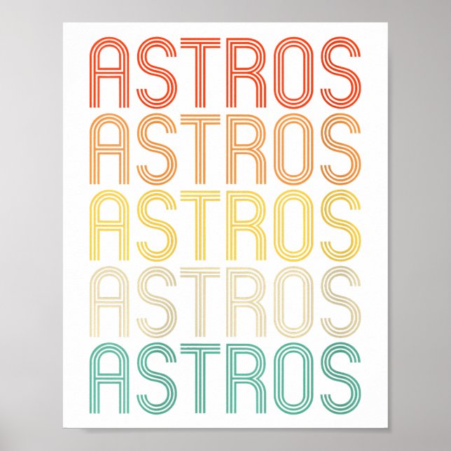 Frauen Astros Poster (Vorne)