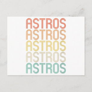 Frauen Astros Postkarte