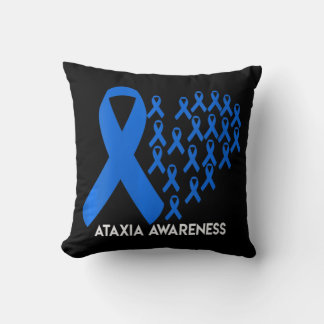 Frauen Ataxia Sensibilisierung blaue Band Geschenk Kissen