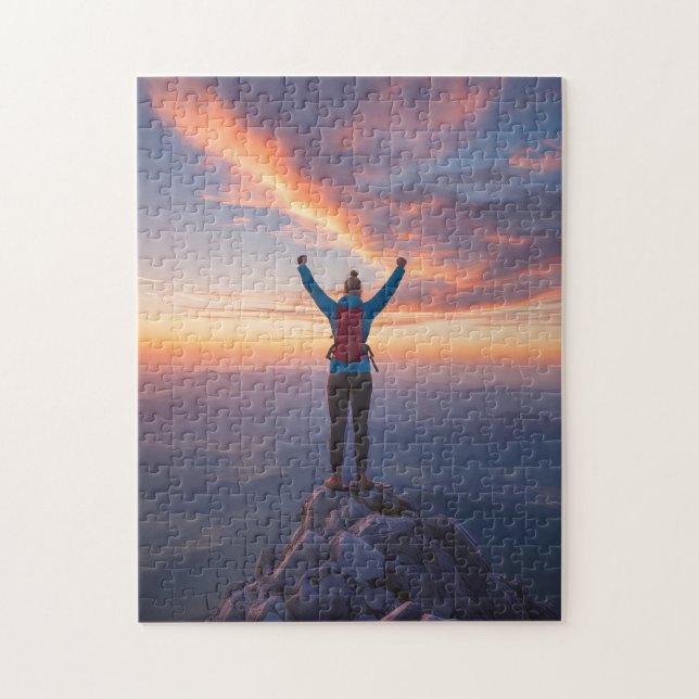 Frauen auf dem Gipfel Triumphe Inspiration (Vertikal)