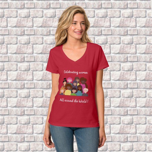 Frauen auf der ganzen Welt | feministisch T-Shirt (Von Creator hochgeladen)