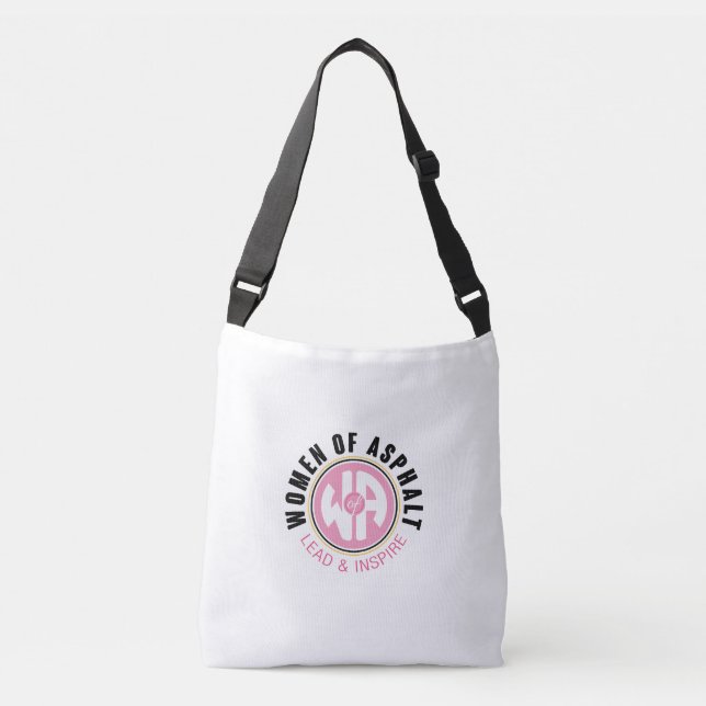 Frauen aus Asphalt Crossbody Bag Tragetaschen Mit Langen Trägern (Vorderseite)
