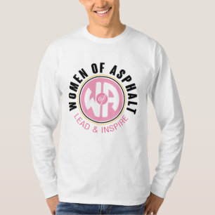 Frauen aus Asphalt-Langschläfer-T - Shirt