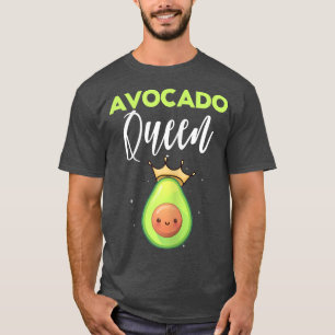 Frauen Avocado Königin Keto Diät Vegan Vegetarier T-Shirt