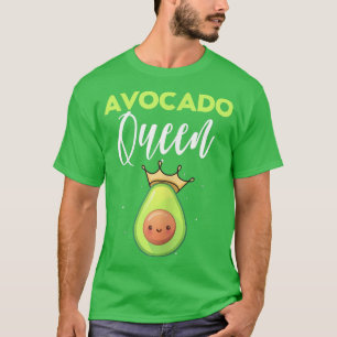 Frauen Avocado Königin Keto Diät Vegan Vegetarier T-Shirt