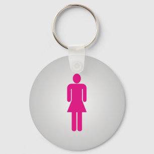Frauen-Badezimmer-Logo Schlüsselanhänger