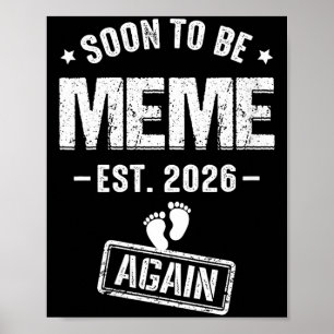 Frauen bald Meme est 2026 zum Meme befördert Poster