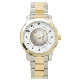 Frauen-Baseball-Oversized-Zwei-Tone-Uhr Armbanduhr