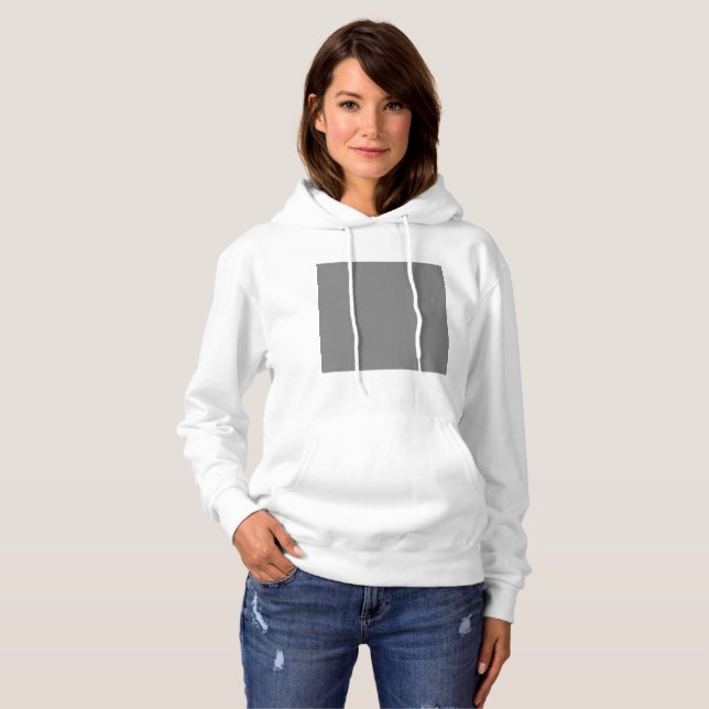 Frauen Basic Kapuzen-Sweatshirt Hoodie (Vorne ganz)