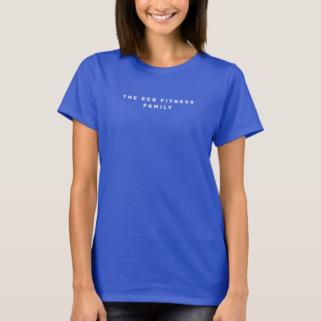 Frauen Basic T-Shirt | DIE ÖKO FITNESS FAMILIE (Vorderseite)