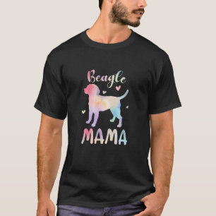 Frauen Beagle Mama Farbenfroher Beagle gibt Hunde T-Shirt