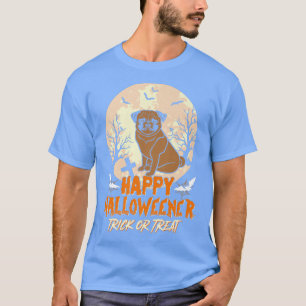Frauen Beängstigender Halloween-Mops-Liebhaber T-Shirt