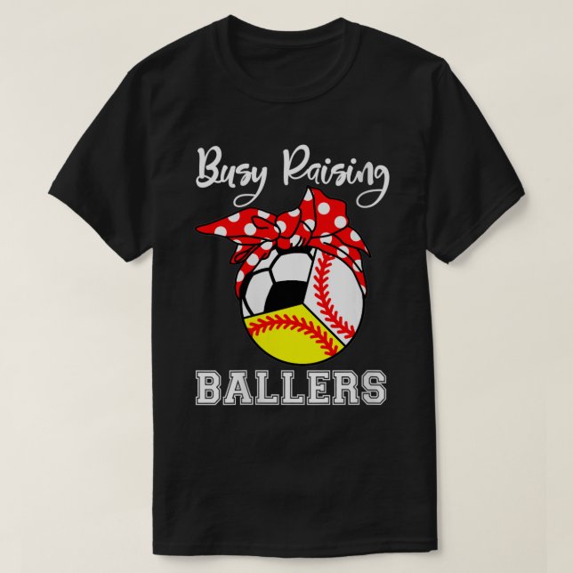Frauen beschäftigen Ballers Funny Baseball Softbal T-Shirt (Design vorne)