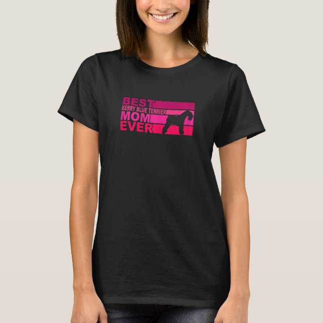 Frauen Best Kerry Blue Terrier Mama je T-Shirt (Vorderseite)