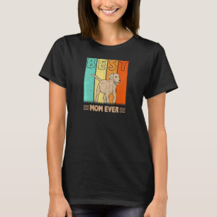 Frauen Beste Afador Hund-Mama je Retro Graphic Mam T-Shirt