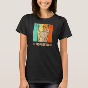 Frauen Beste Afador Hund-Mama je Retro Graphic Mam T-Shirt