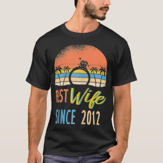 Frauen beste Ehefrau seit 2012 10. Hochzeitsfeier T-Shirt