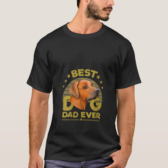 Frauen Bester Vater Rhodesian Ridgeback je T-Shirt (Vorderseite)