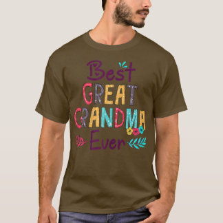 Frauen Bestes Großartiges Oma je Blumendekoration T-Shirt