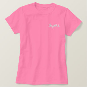 Frauen bestickter T - Shirt ART&DESIGN STIL